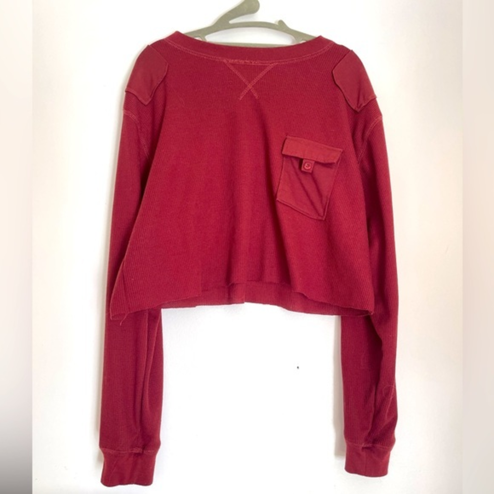 Marx‎ and Dutch cropped long sleeve shirt